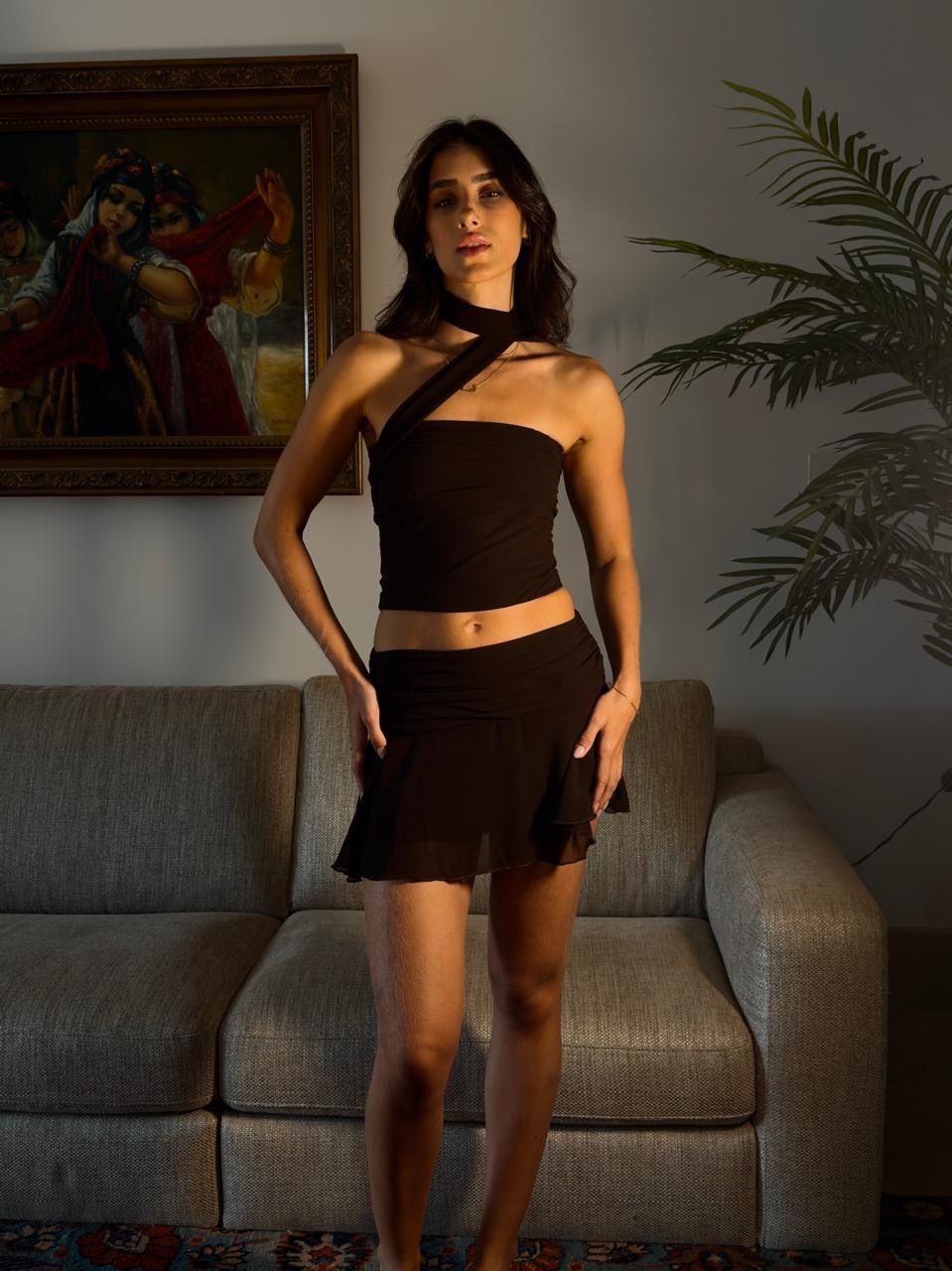 Paloma Top-Brown